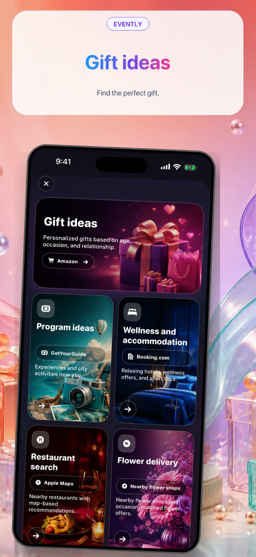 Gift ideas inside Evently